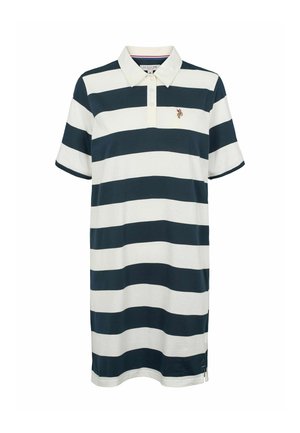 U.S. Polo Assn., UWLEIRA POLO DRESS - Dzsörzéruha - dark sapphire striped