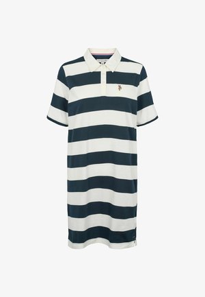 U.S. Polo Assn., UWLEIRA POLO DRESS - Trikotaažkleit - dark sapphire striped