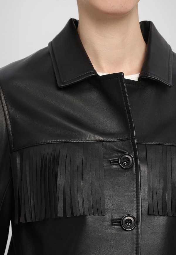 FRINGED JACKET - Leather jacket4