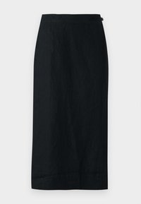 KNEE WRAP SKIRT - Kokerrok - black