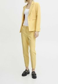 ICHI Kalhoty - light yellow