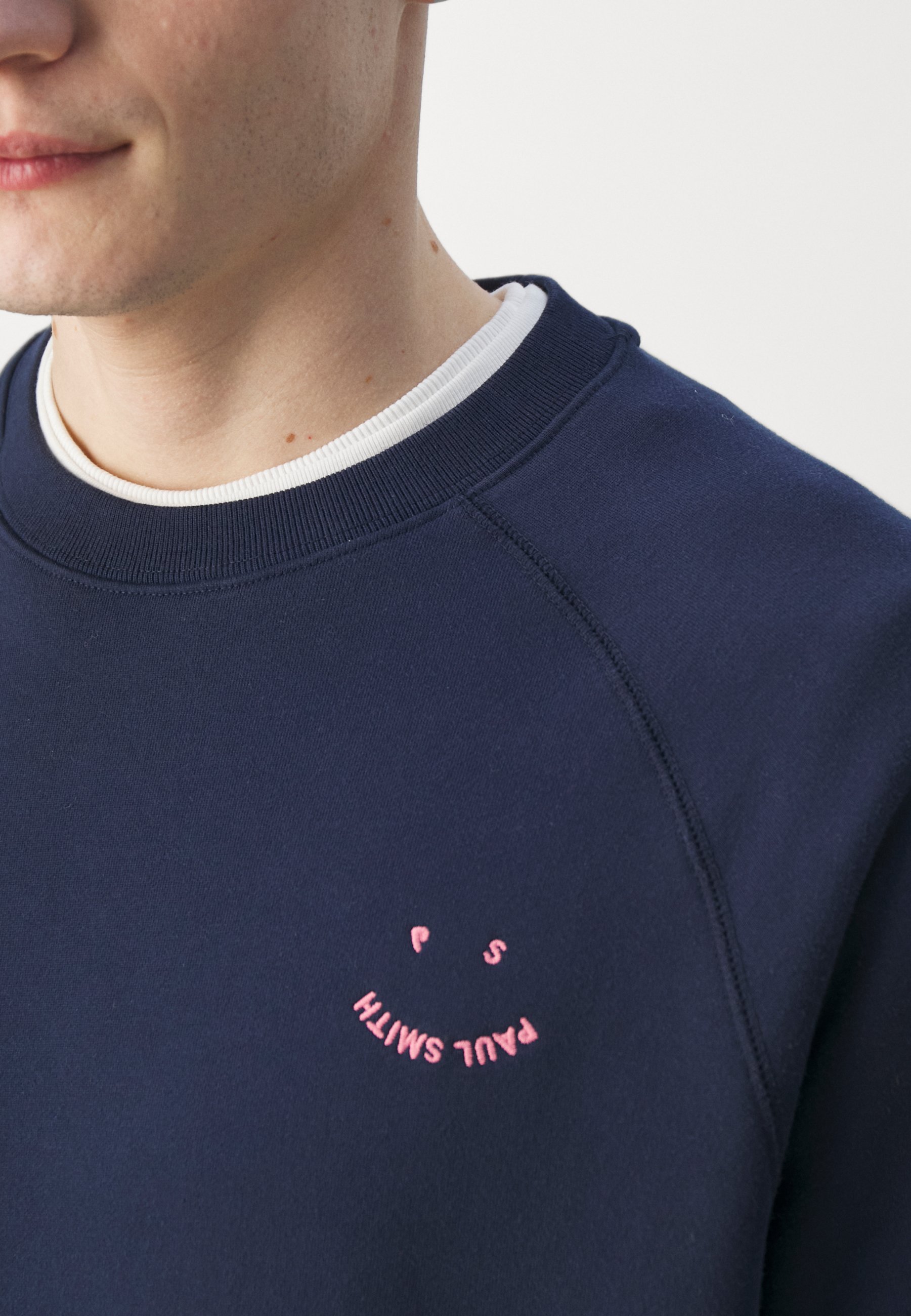 ★Paul Smith★ Happy Sweatshirt Blue M2R958XEK2116941 Men's Blue Zebra Logo Zip-Neck Sweatshirt