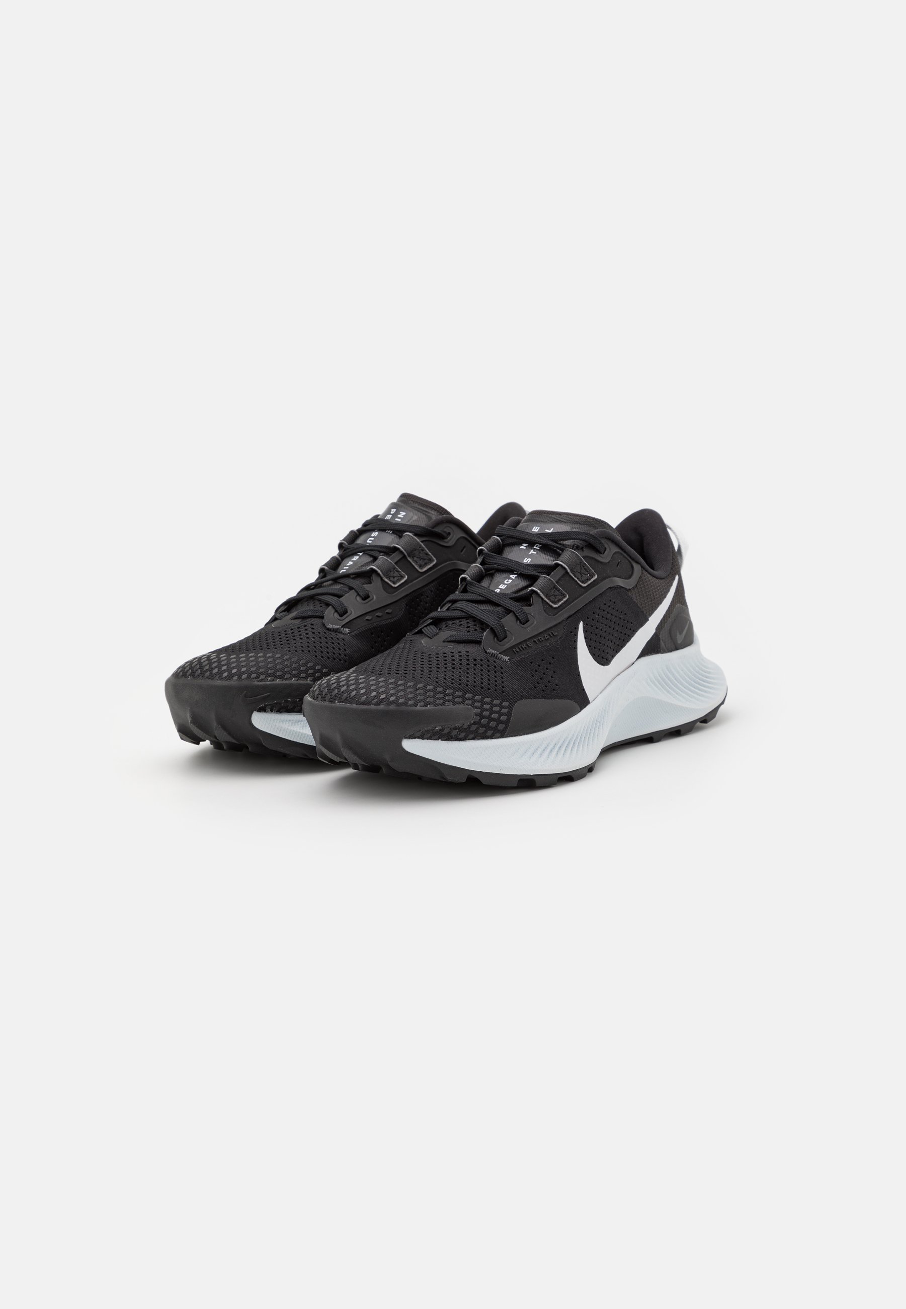 Nike Performance PEGASUS TRAIL 3 - Trail running shoes - black/pure  platinum/dark smoke grey/black - Zalando.co.uk