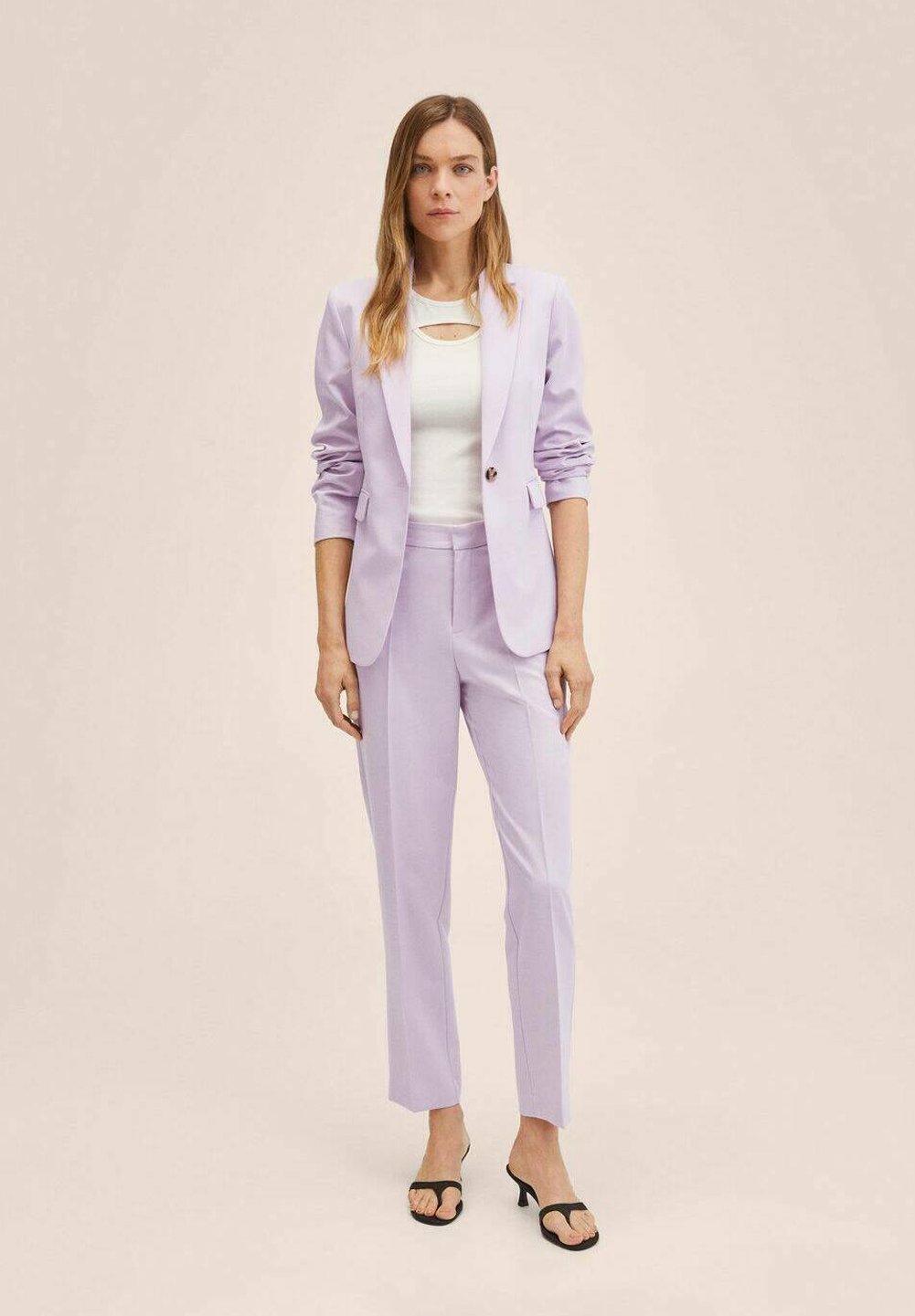 Mango BOREAL - Trousers - light pastel 