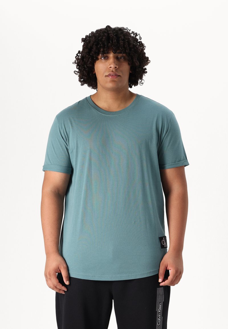 Calvin Klein Jeans Plus BADGE TURN UP - Jednoduché tričko - north atlantic