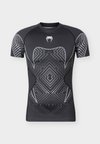 MIDNIGHT FURY SHORT SLEEVES RASHGUARD - Μπλουζάκι με στάμπα - black/grey/silver-coloured
