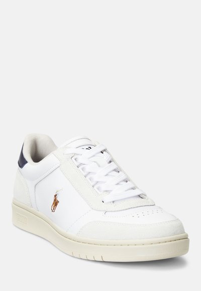 Polo Ralph Lauren COURT SPORT LEATHER-SUEDE SNEAKER UNISEX - Αθλητικά παπούτσια - white/navy