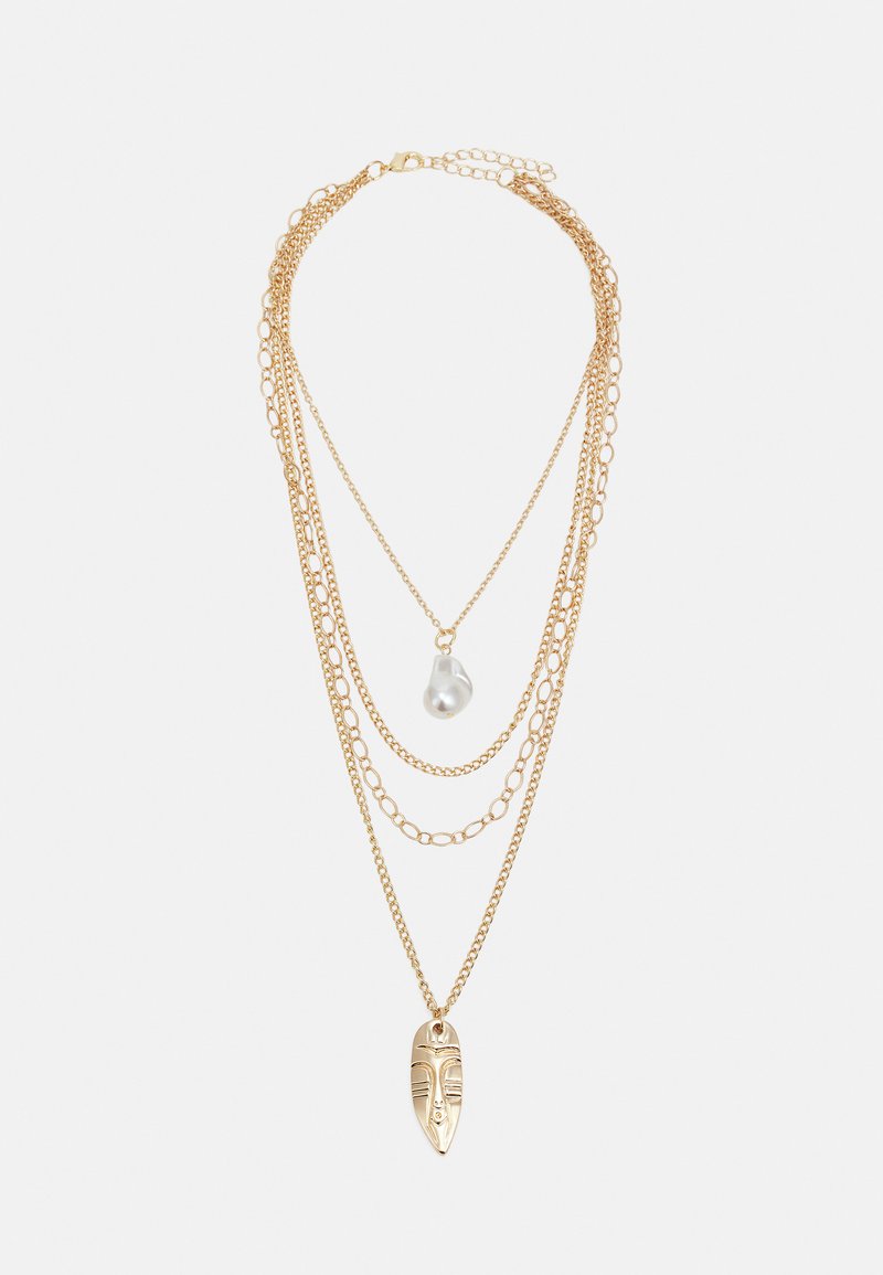 Urban Classics INDIANA PLATE NECKLACE UNISEX - Nyaklánc - gold-coloured