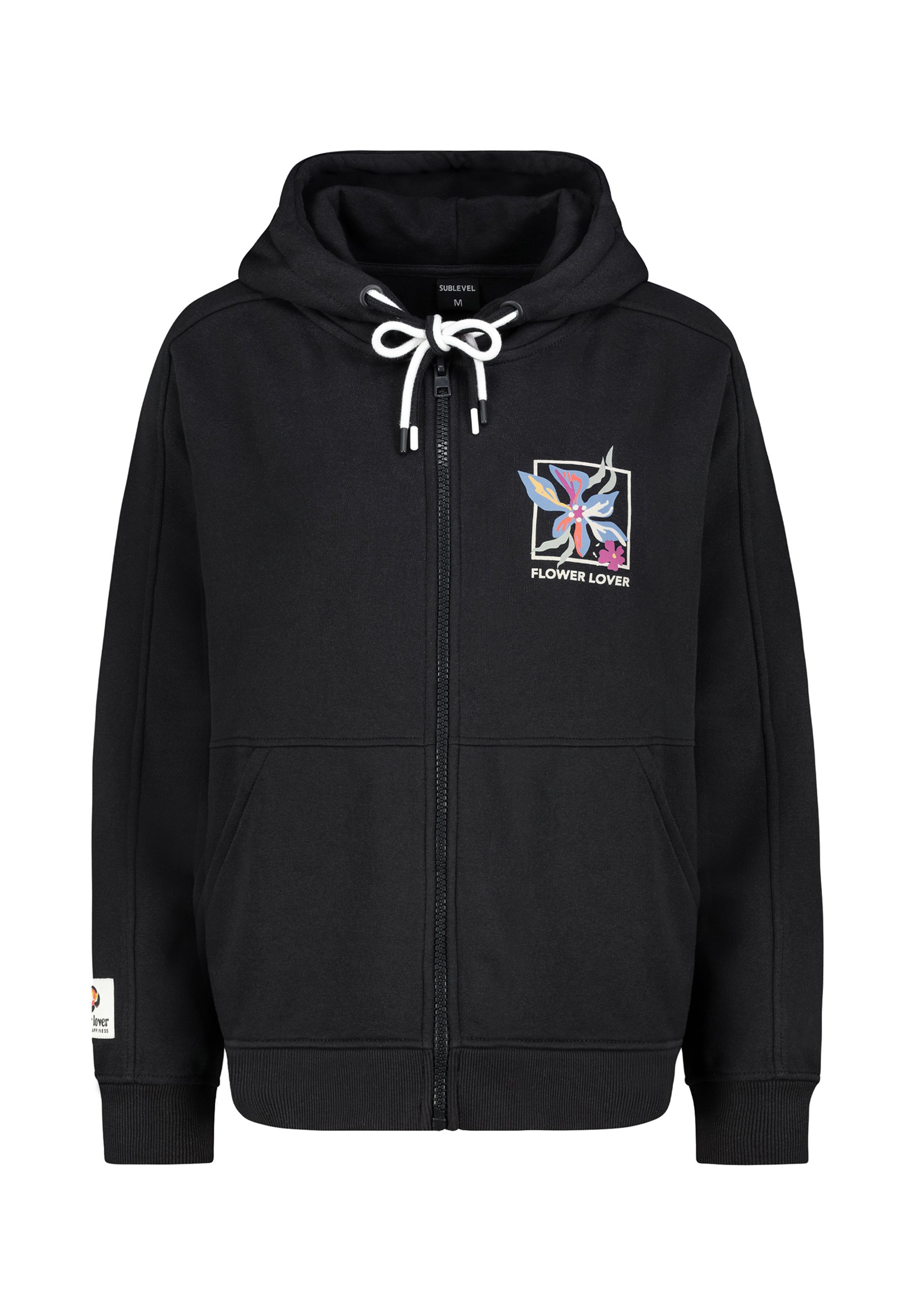 Sublevel MIT BLUMENPRINTS Sweatjacke dark-grey/dunkelgrau