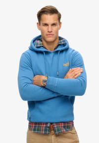 Superdry & Co ESSENTIAL LOGO  - Felpa con cappuccio - monaco blue
