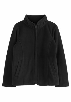 ZIP THROUGH - Fleecejakke - black