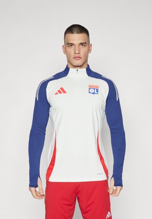 adidas Performance OLYMPIQUE LYON TRAINING TOP - Vereinsmannschaften - white tint/midnight indigo/bright red