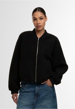 Urban Classics STRUCTURED - Fleecejakke - black