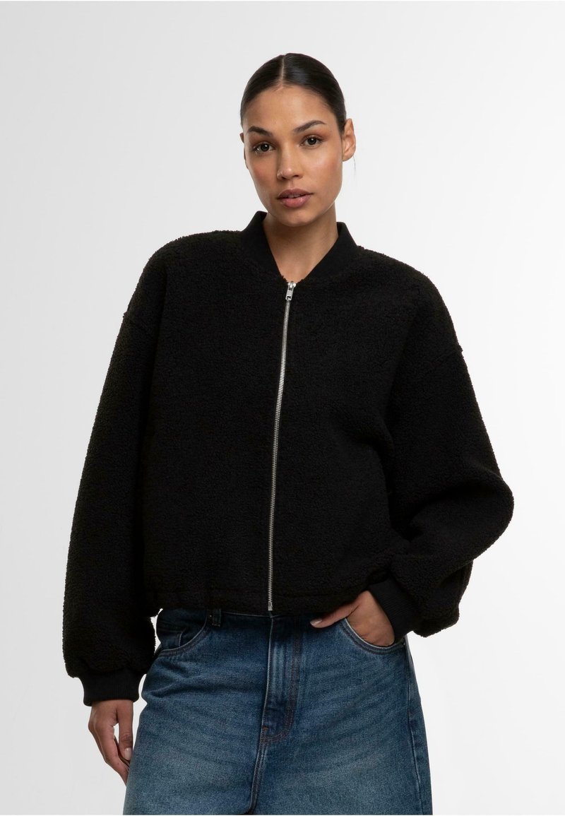 Urban Classics STRUCTURED - Jakna od flisa - black