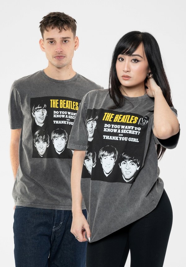 THE BEATLES VJ SECRET SLEEVE  - Print T-shirt - charcoal