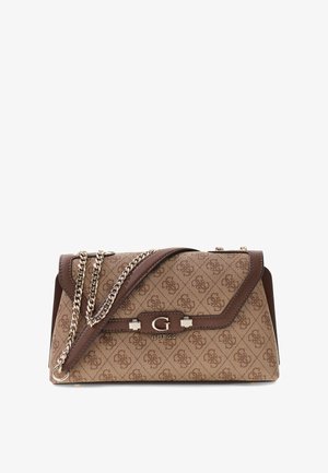 Guess, LINDSEY UMHÄNGETASCHE TASCHE - Umhängetasche - mehrfarbig braun