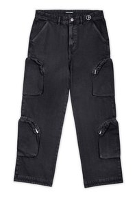 YARVITE WIDE - Pantaloni cargo - washed dark grey