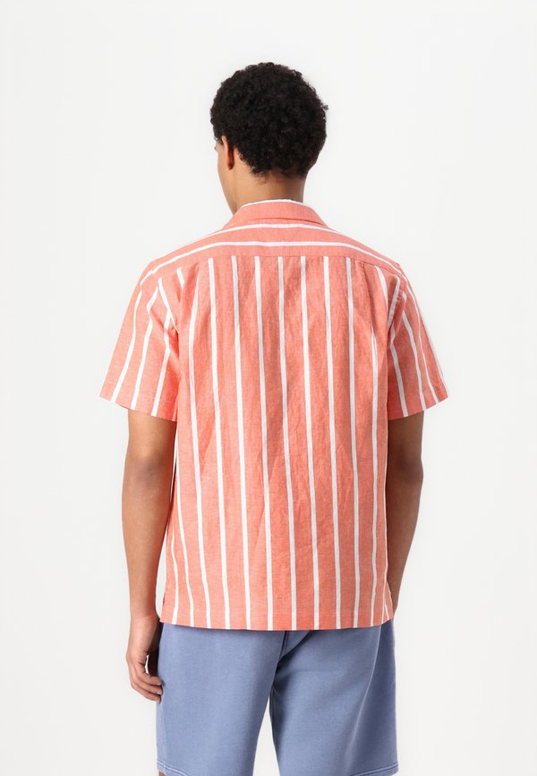 BLEND STRIPED SHIRT - Shirt - brilliant orange4
