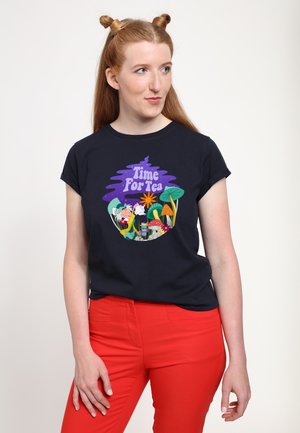 DISNEY ALICE IN WONDERLAND TEA TIME FILLED - T-shirt imprimé - navy blue