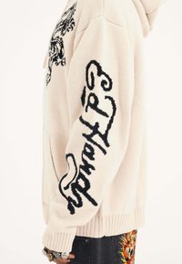 Ed Hardy DRAGON ZIP THRU - Chaqueta de punto - beige