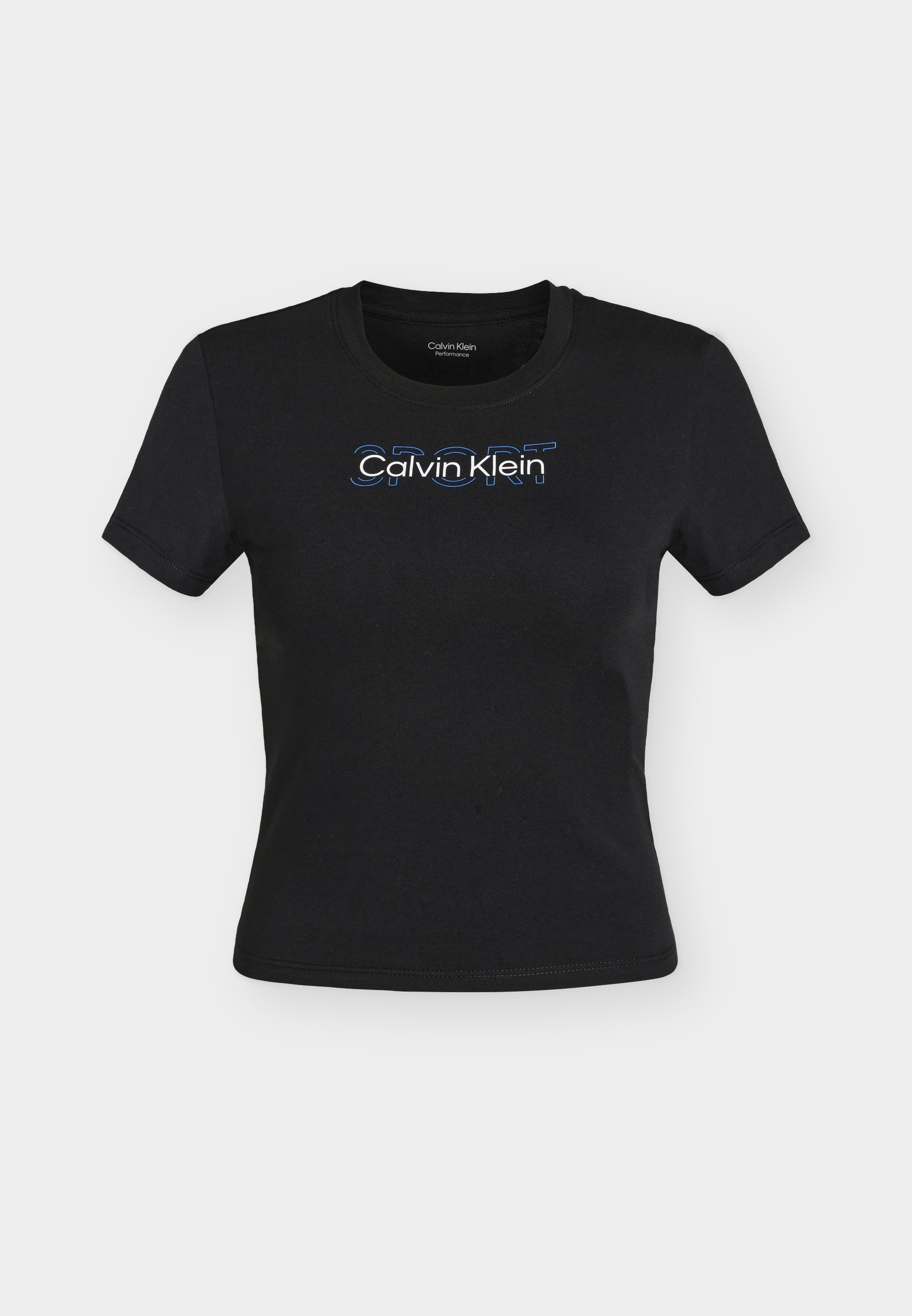 Calvin Klein COMMUTER BABY TEE - Triko s potiskem - black