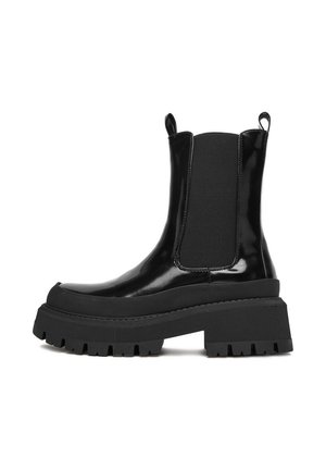 Botine cu platformă - black