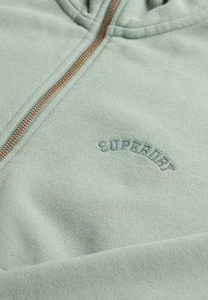 Superdry ESSENTIAL LOGO HALF ZIP - Sweatshirt - pad green