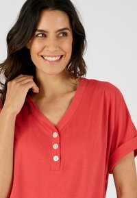 Damart FLUIDE CLIMATYL ESPRIT TROPICAL  - Camiseta estampada - rouge