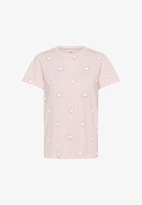 Unselected, barely pink/white big hearts