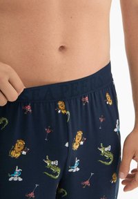 Chelsea Peers RESTAURANT ANIMALS LONG  - Pyjamabroek - dark blue