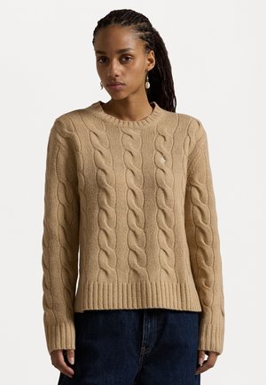 Polo Ralph Lauren CLASSIC LONG SLEEVE - Strikkegenser - camel melange