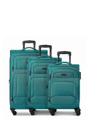 smartbox, EDITION 04 4 ROLLEN KOFFERSET 3-TEILIG MIT DEHNFALTE UNISEX - Set di valigie - petrol