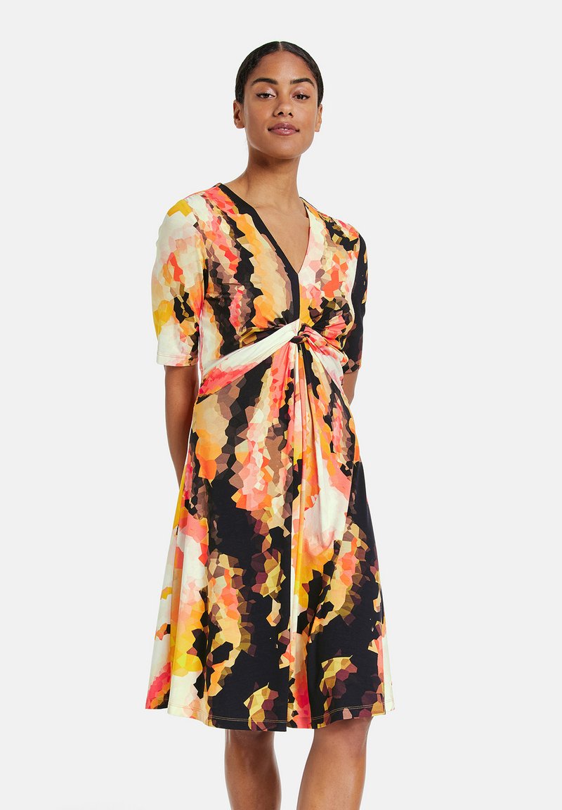 Taifun Day dress papaya gemustert/multicoloured Zalando.de