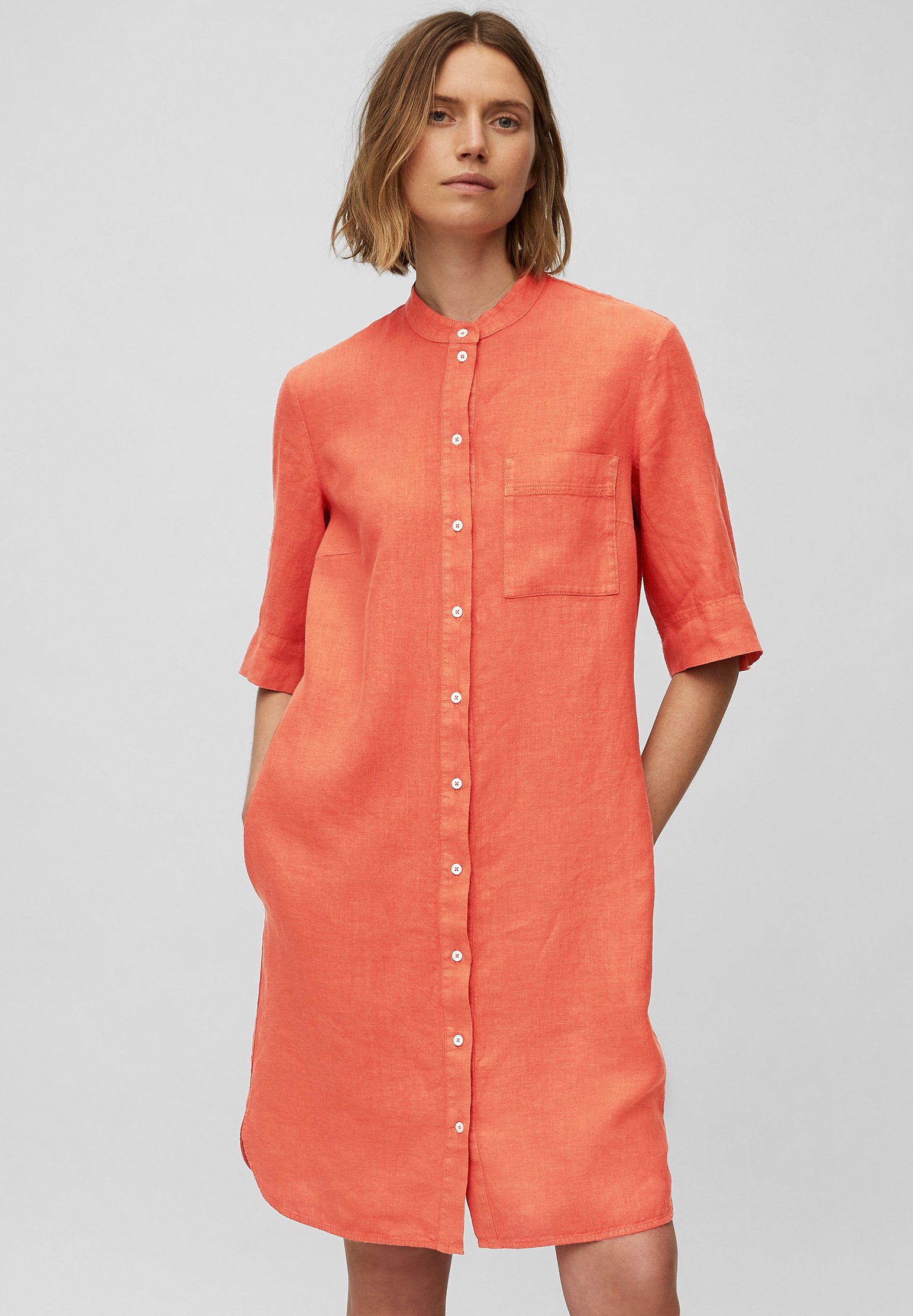 Marc O'Polo Blusenkleid - burnt orange/orange - Zalando.at