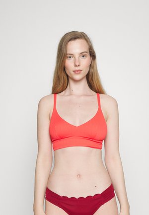 Lindex SWIM BRA KELLY WAVY - Πάνω μέρος μπικίνι - light red