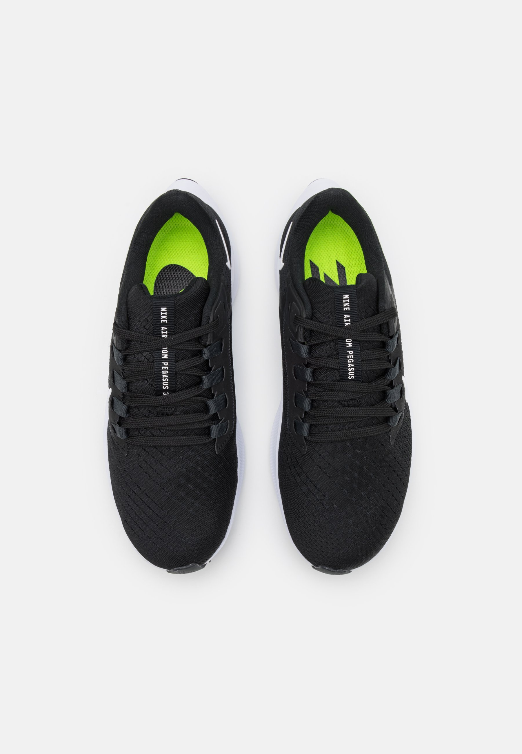 Nike Performance AIR ZOOM PEGASUS 38 - Laufschuh Neutral -  black/white/anthracite/volt/schwarz - Zalando.de