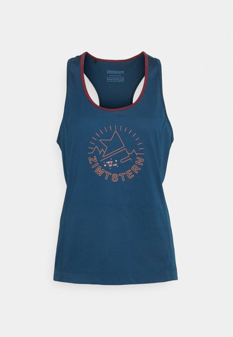 Damen Sportbekleidung | Zimtstern PUREFLOWZ TANK Sport T-shirt french navy/windsor wine/dunkelblau - PR80512 Damen Sportbekleidung | Zimtstern PUREFLOWZ TANK Sport T-shirt french navy/windsor wine/dunkelblau - PR80512