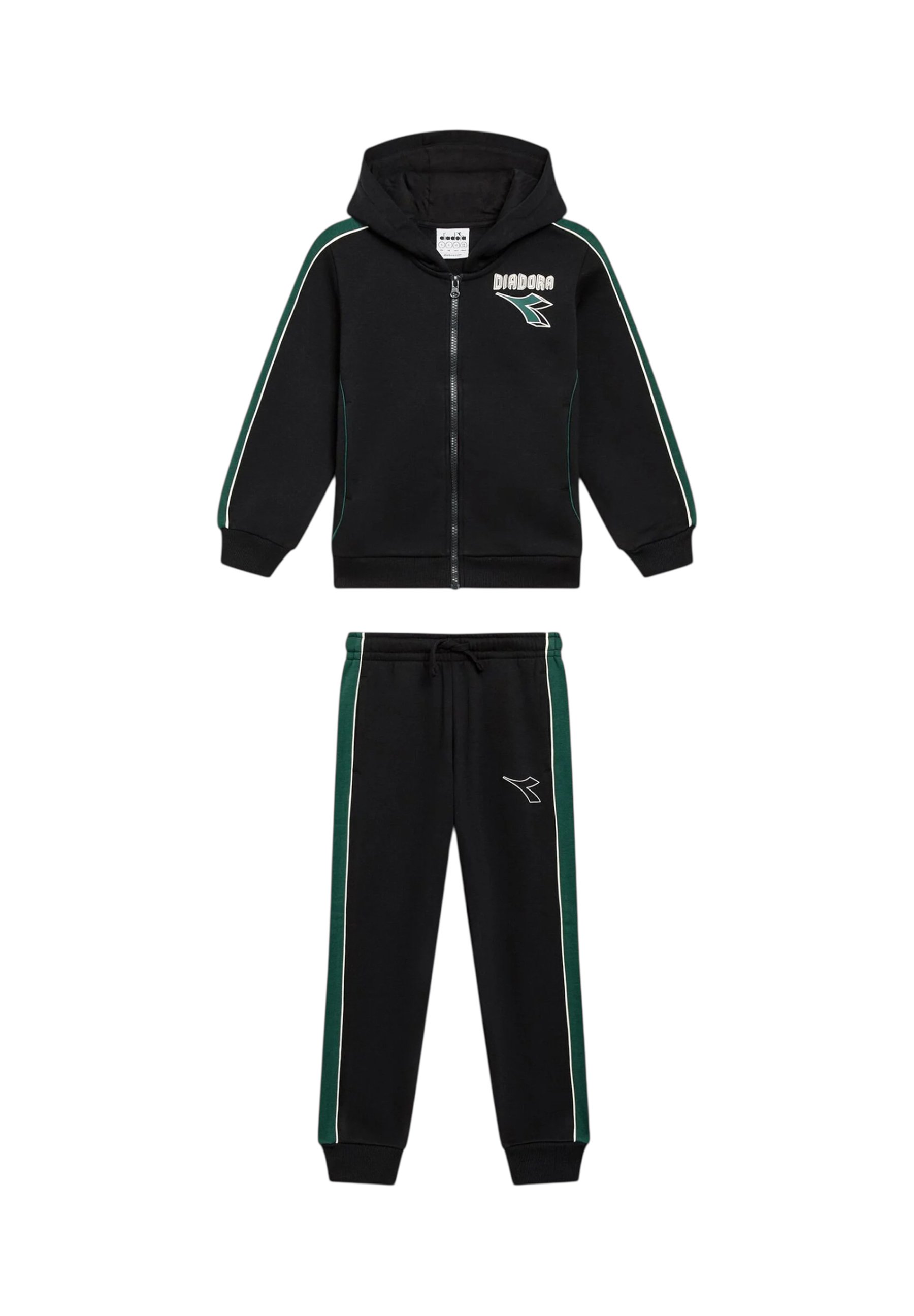 Survêtement Intégral Homme Diadora FZ Core Total Black - NEUF Avec étiquettes