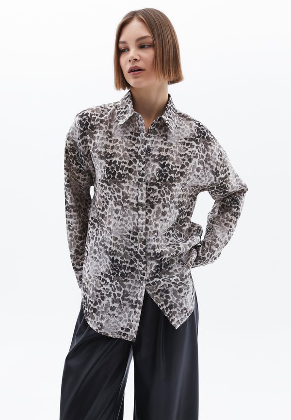 WITH LEOPARD PATTERN - Hemdbluse - leo comb