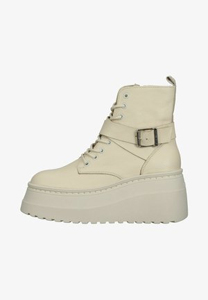 Steve Madden, Enkellaarsjes met plateauzool - bone leather