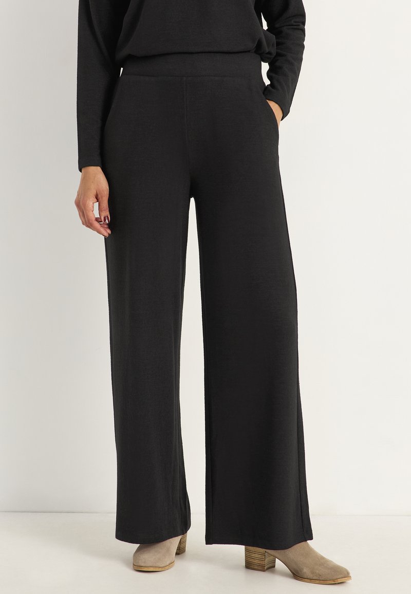 Cellbes of Sweden WIDE WITH POCKETS - Tygbyxor - black solid
