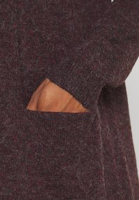 Vero Moda VMDOFFY LS LONG OPEN GA NOOS - Casaco de malha - port royale/black melange