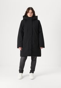 Vero Moda Curve VMSOFTSHELLROME  - Winterjas - black