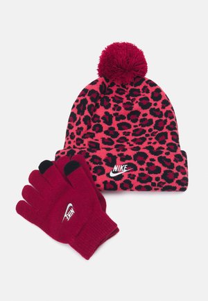 NAN GIRLS FUTURA BEANIE SET - Čepice - pomegranate