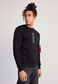 Alpha Industries - ALPHA - Sweatshirt - black Thumbnail-Bild 1