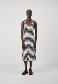 ONLY Tall ONLNELLA BUTTON DRESS  - Jerseykjole - cloud dancer/black