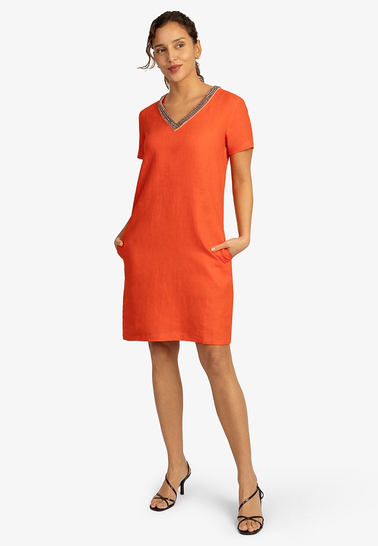 mint&mia Jurk koraalrood