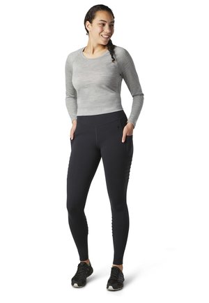 WOMEN'S MERINO SPORT MOTO LEGGING - Leggings - black