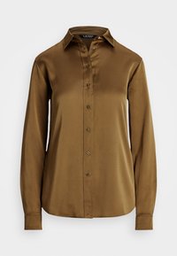 Lauren Ralph Lauren Petite CLASSIC FIT SATIN CHARMEUSE SHIRT