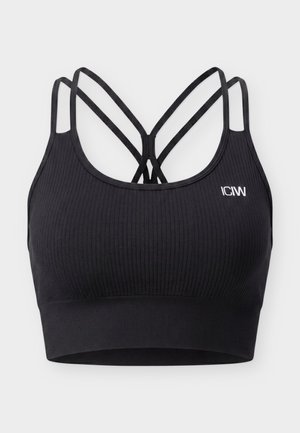ICANIWILL, DEFINE SEAMLESS BRA - Brassières de sport à maintien normal - black
